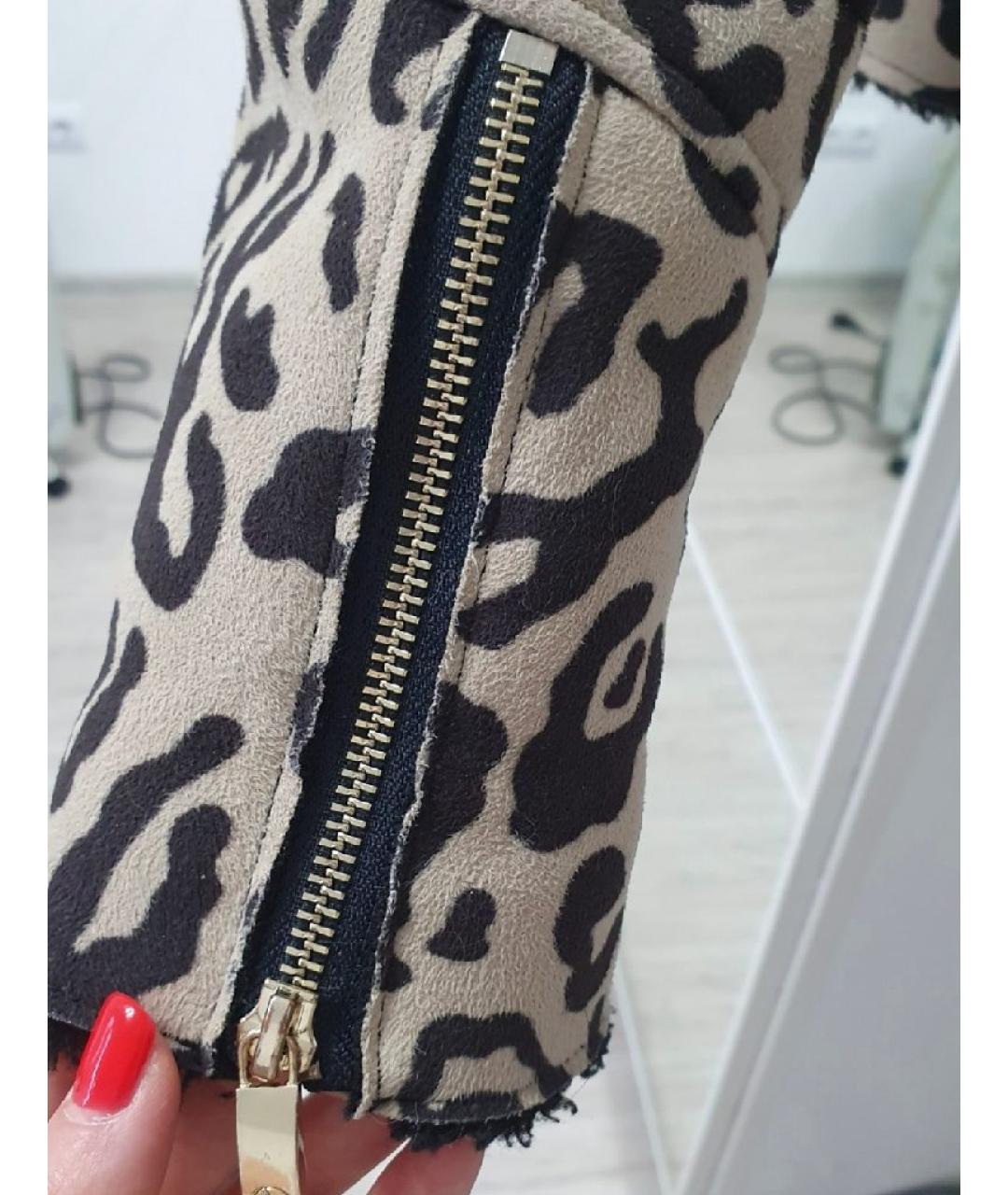 ARMANI JEANS Бежевая дубленка, фото 4