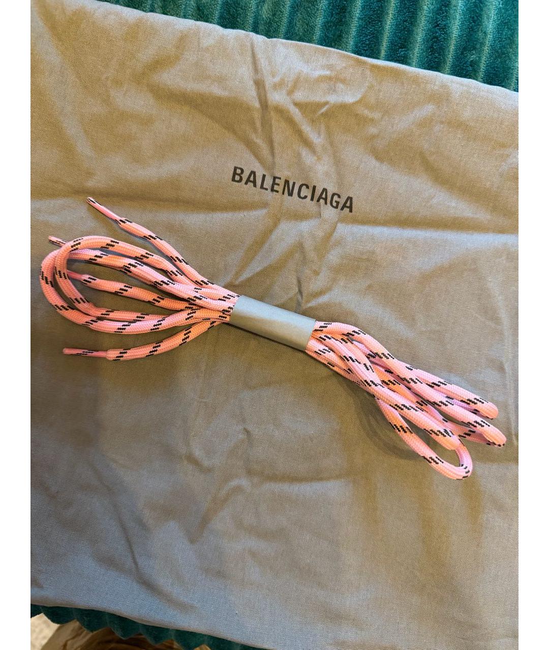 BALENCIAGA Розовые текстильные кроссовки, фото 8