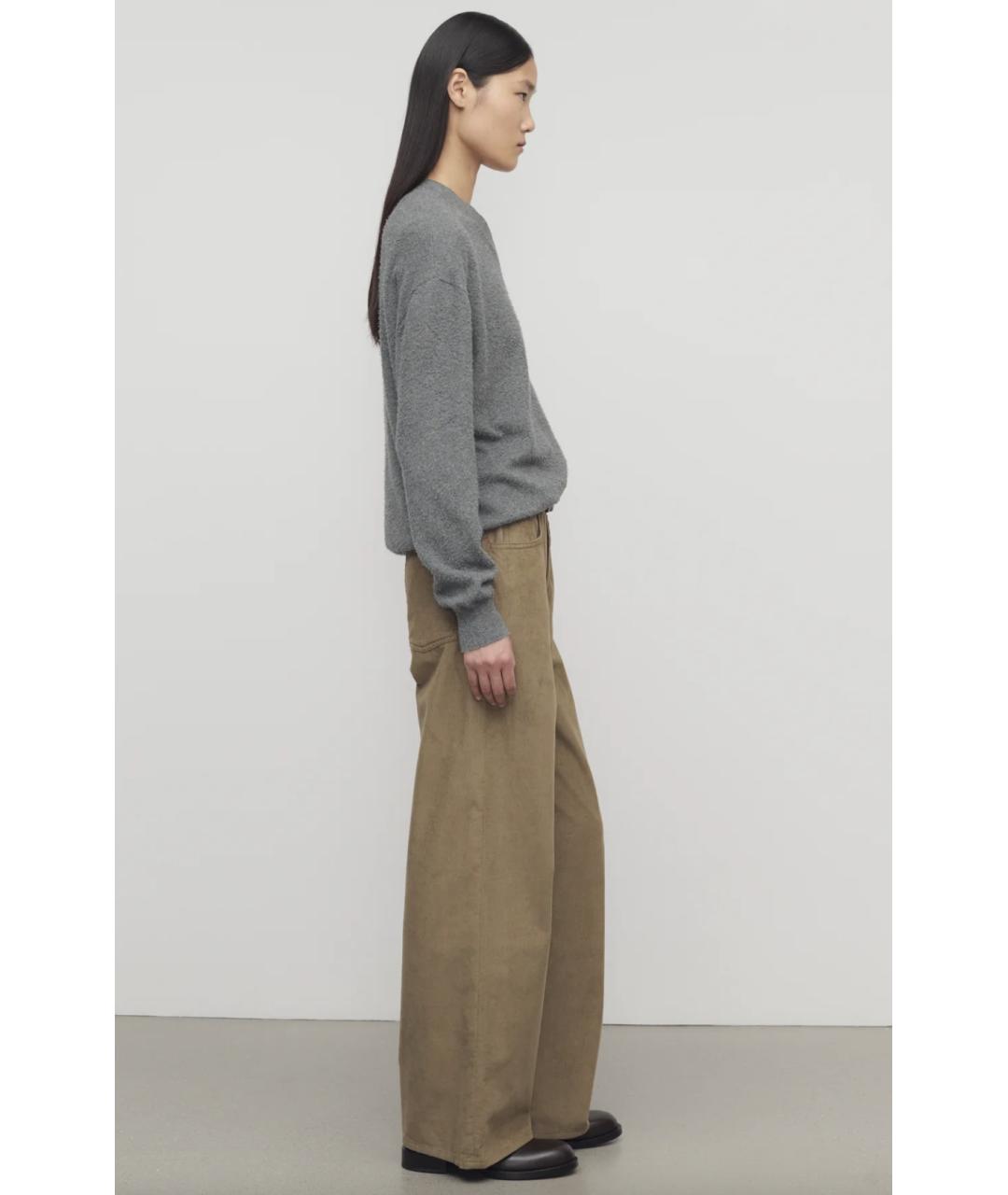 THE ROW Хаки хлопковые прямые джинсы, фото 3