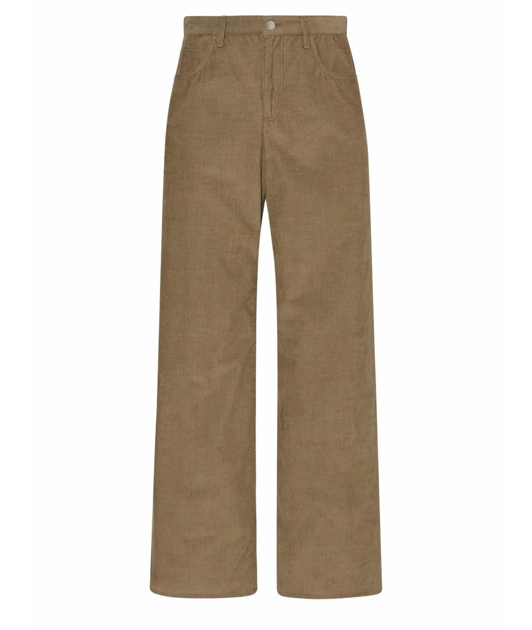 THE ROW Хаки хлопковые прямые джинсы, фото 1