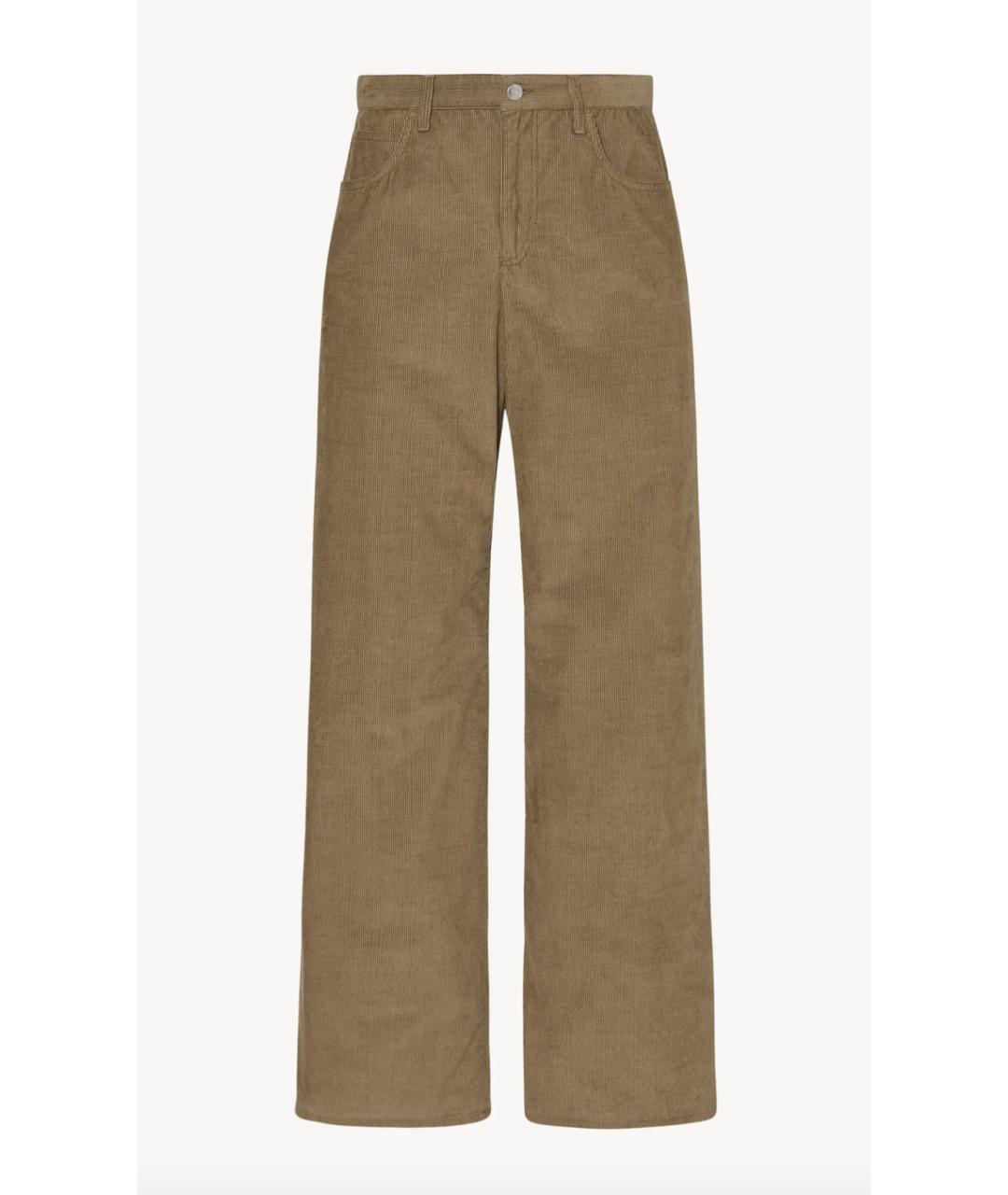 THE ROW Хаки хлопковые прямые джинсы, фото 5