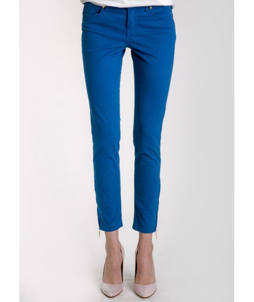 EMILIO PUCCI Синие хлопко-эластановые джинсы слим, фото 3