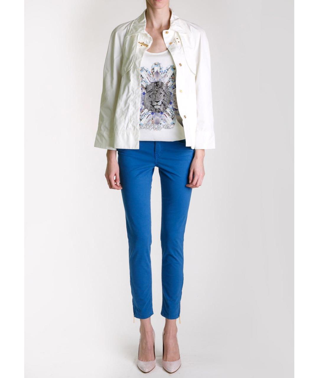 EMILIO PUCCI Синие хлопко-эластановые джинсы слим, фото 2