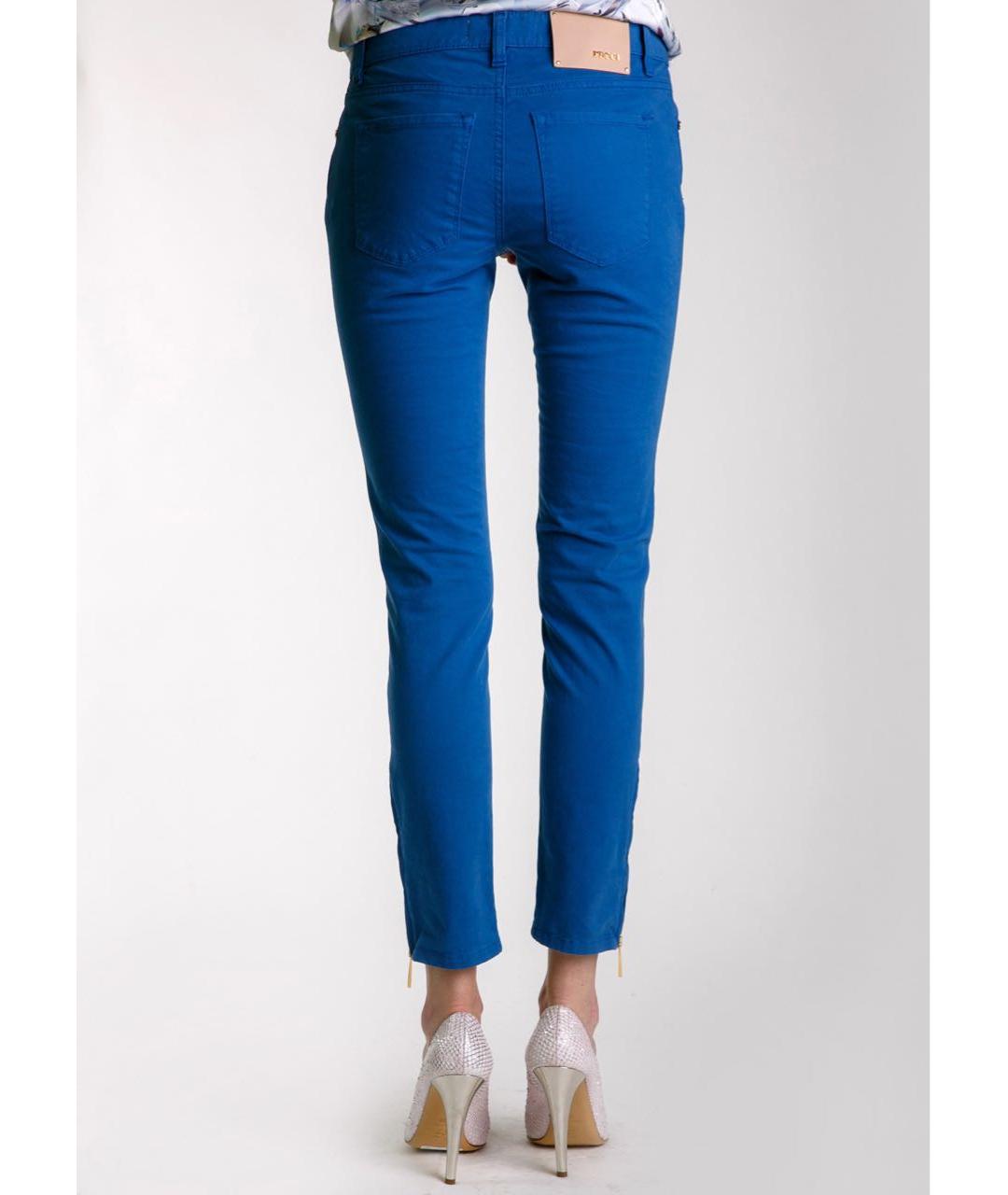 EMILIO PUCCI Синие хлопко-эластановые джинсы слим, фото 4