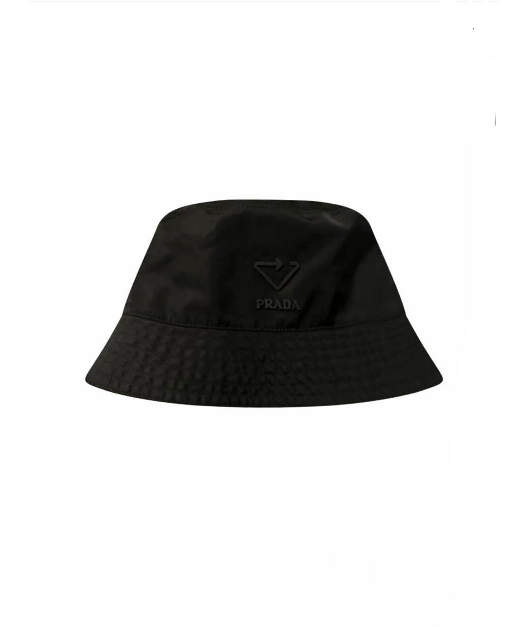 PRADA Черная синтетическая панама, фото 8