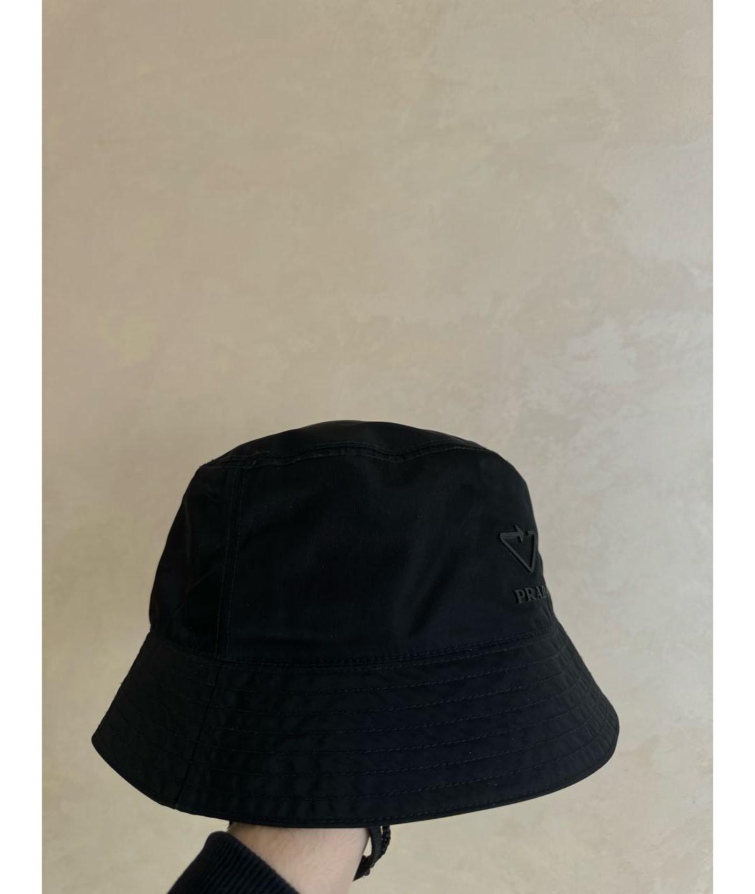 PRADA Черная синтетическая панама, фото 4