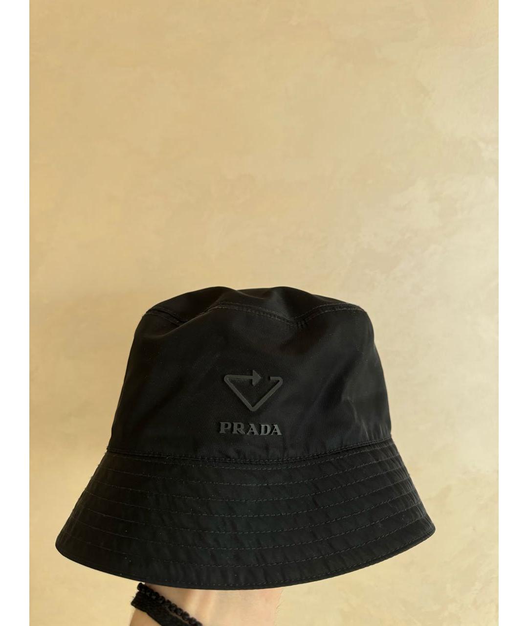 PRADA Черная синтетическая панама, фото 2