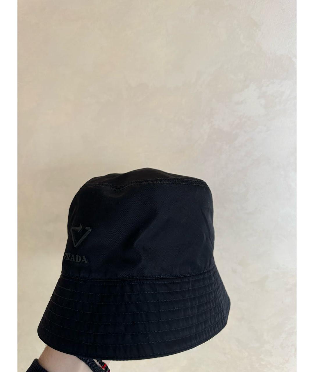 PRADA Черная синтетическая панама, фото 3