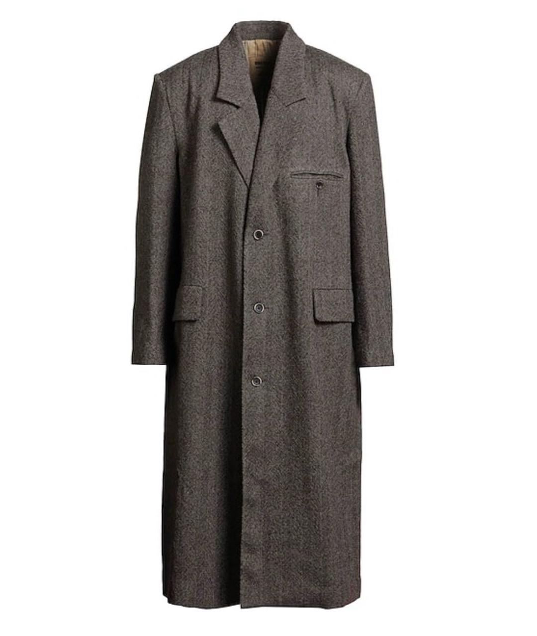 UMA WANG Серое шерстяное пальто, фото 8