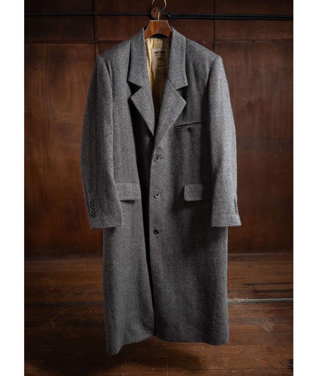 UMA WANG Серое шерстяное пальто, фото 2