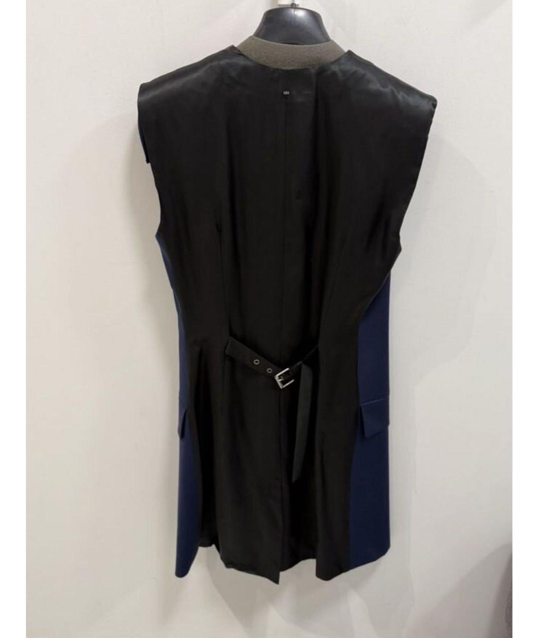 SPORTMAX Темно-синий шерстяной жилет, фото 2