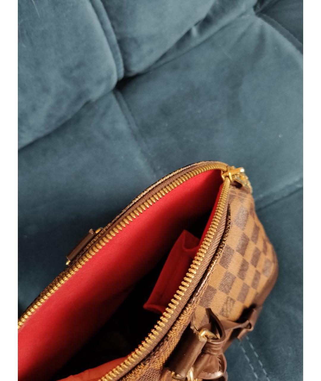 LOUIS VUITTON Коричневая сумка с короткими ручками, фото 4