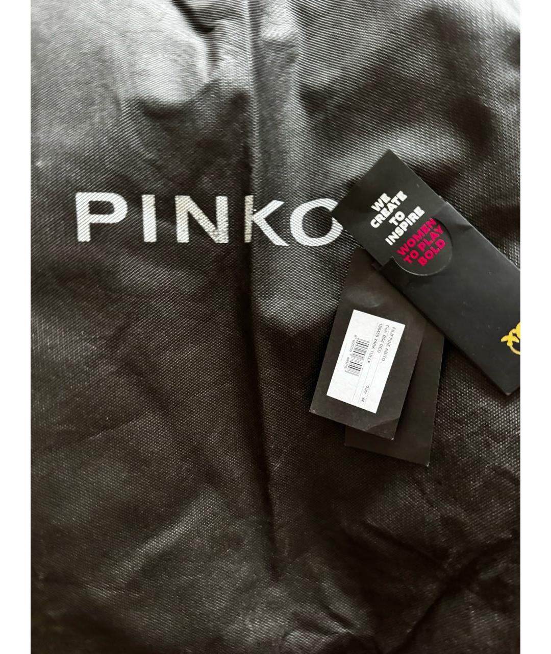 PINKO Фуксия полиэстеровое коктейльное платье, фото 5