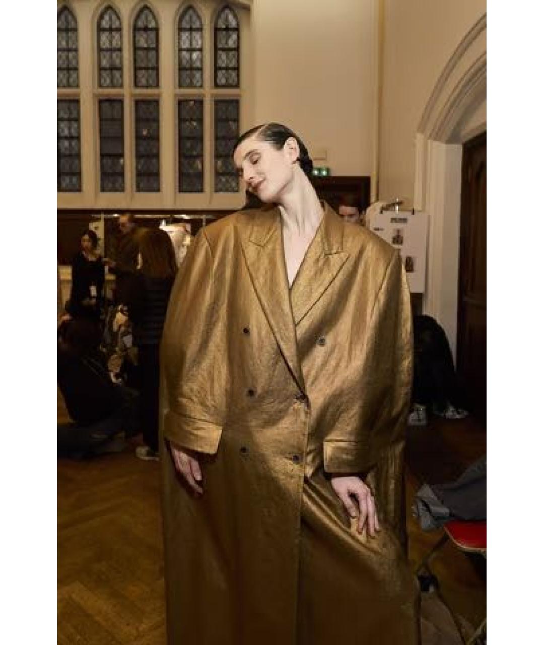 UMA WANG Черное шерстяное пальто, фото 8