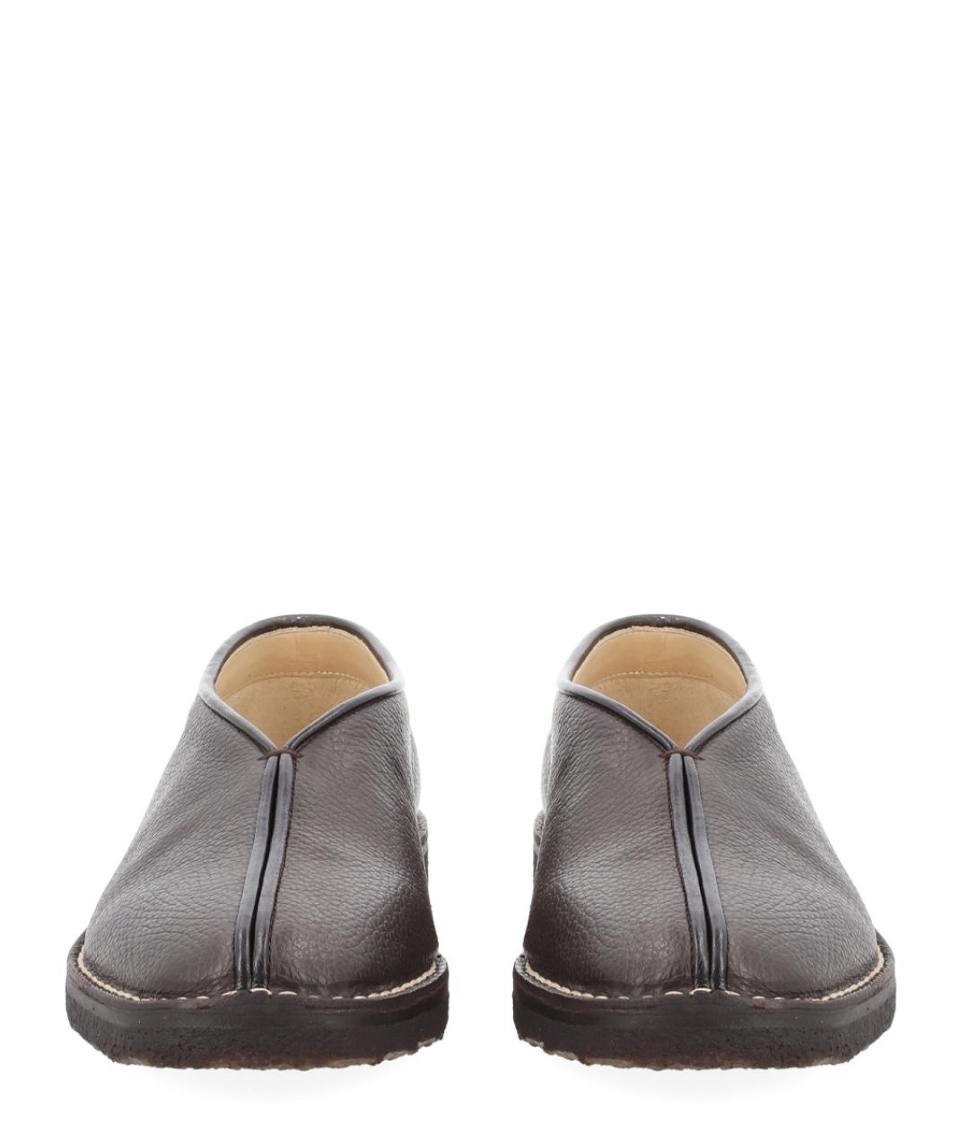 LEMAIRE Коричневые кожаные низкие ботинки, фото 2