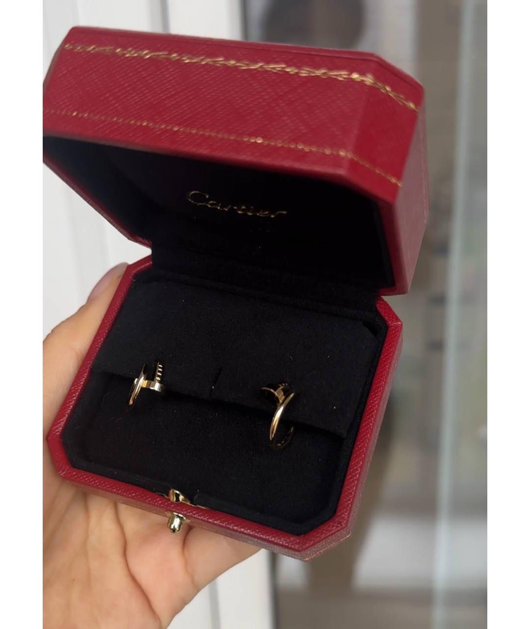 CARTIER Золотые серьги из желтого золота, фото 2