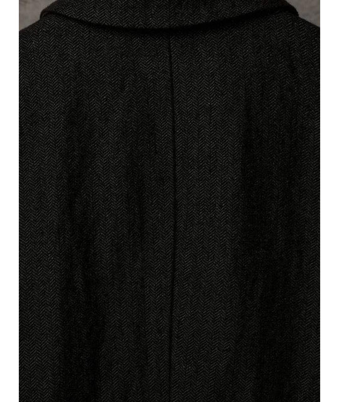 UMA WANG Черное шерстяное пальто, фото 7