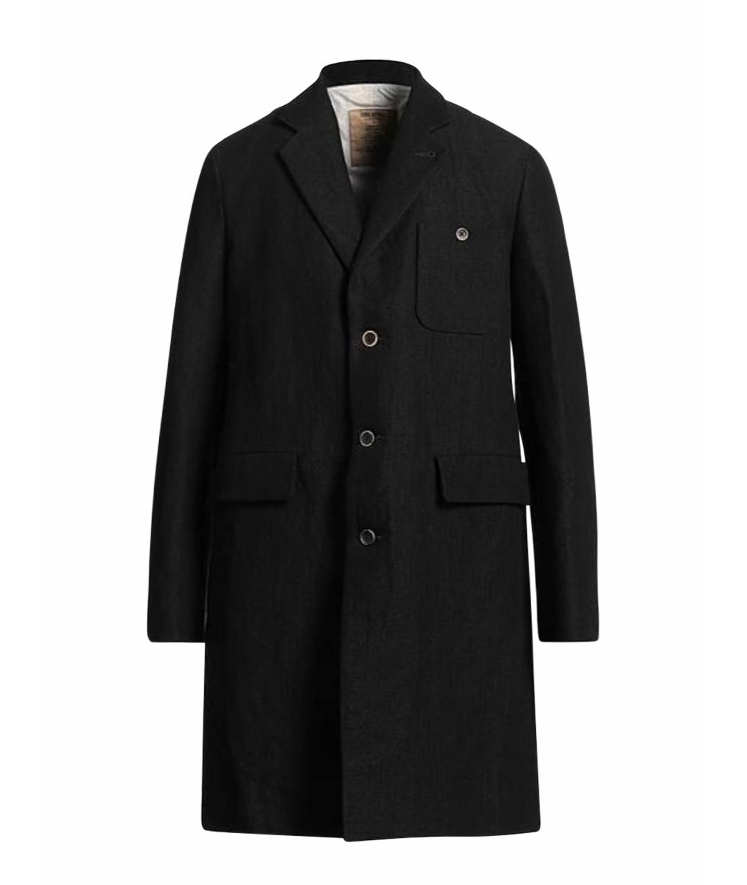 UMA WANG Черное шерстяное пальто, фото 1