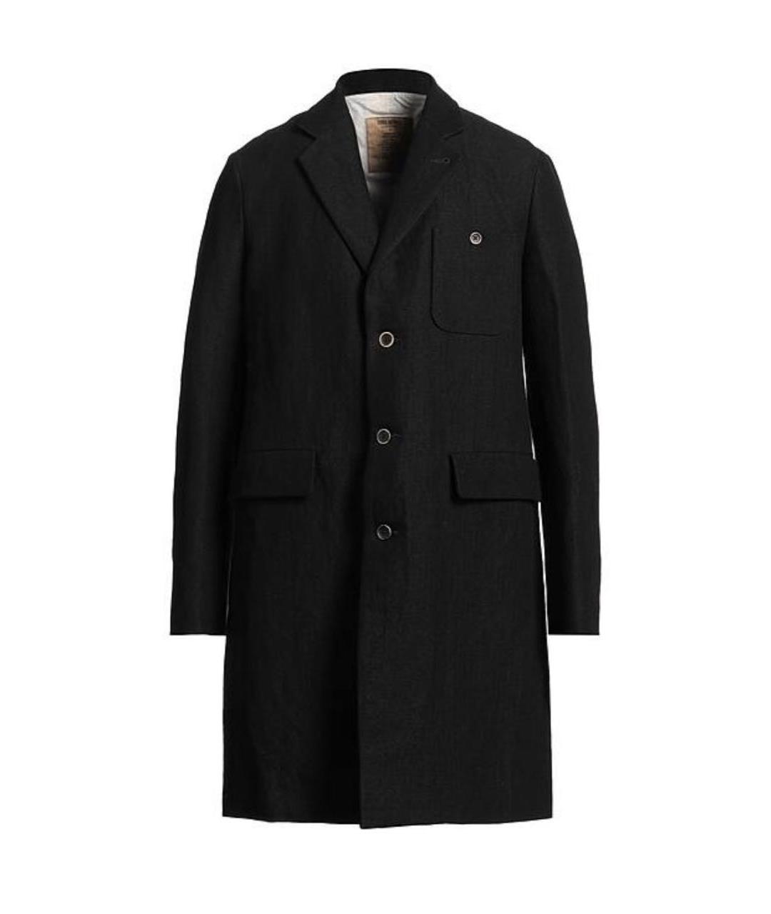 UMA WANG Черное шерстяное пальто, фото 8