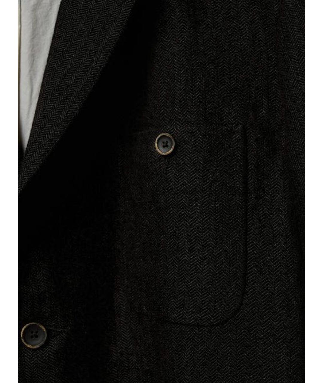 UMA WANG Черное шерстяное пальто, фото 6