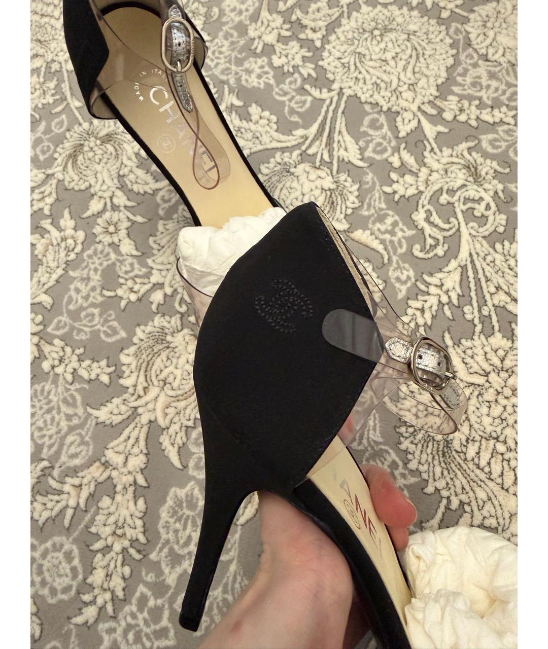 CHANEL Черные туфли, фото 4