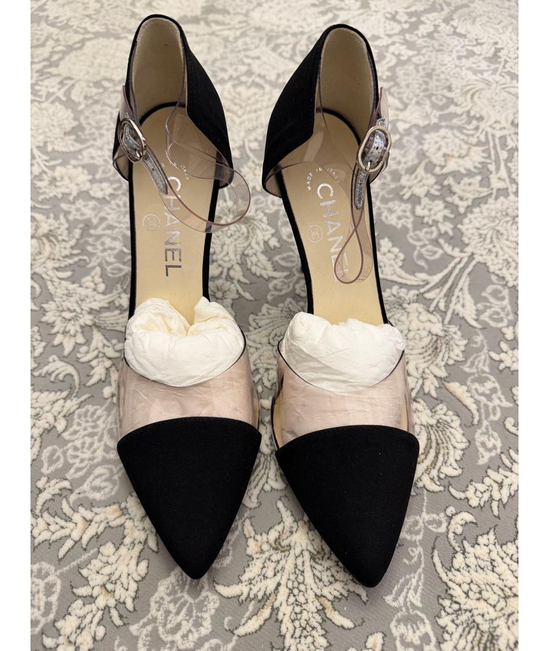 CHANEL Черные туфли, фото 2
