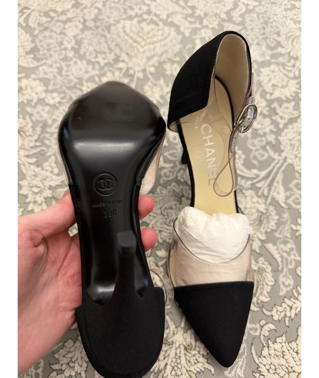 CHANEL Черные туфли, фото 3