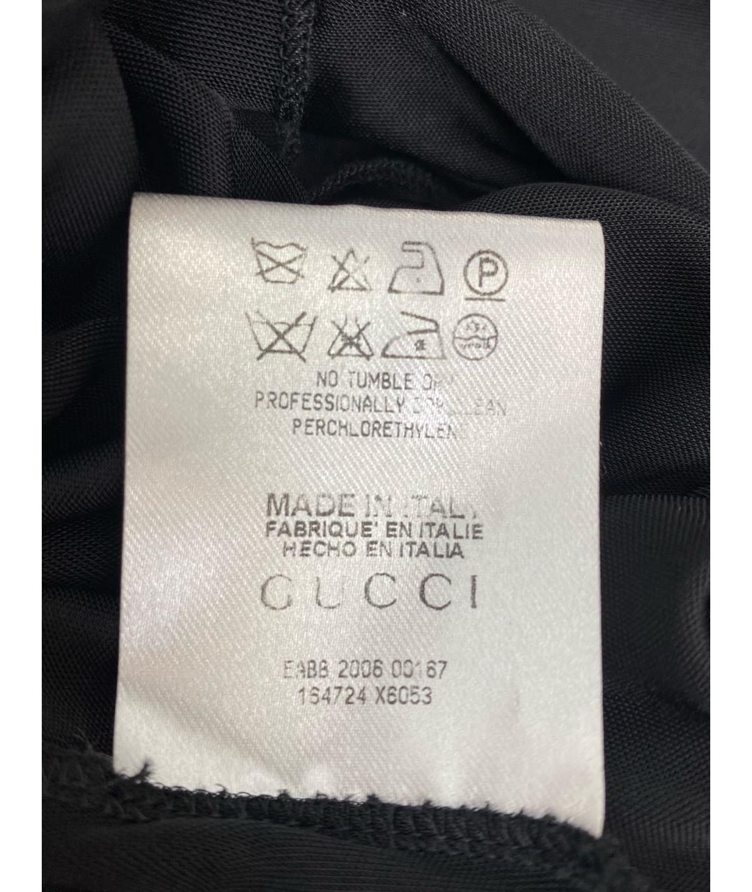 GUCCI Черное вискозное вечернее платье, фото 8
