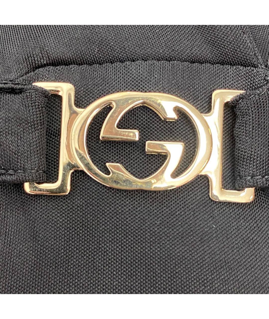 GUCCI Черное вискозное вечернее платье, фото 4