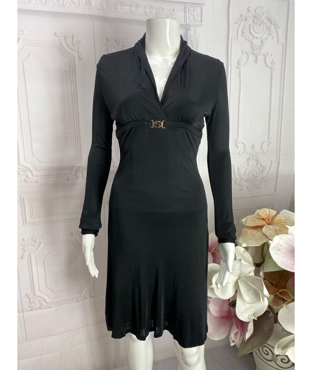 GUCCI Черное вискозное вечернее платье, фото 5