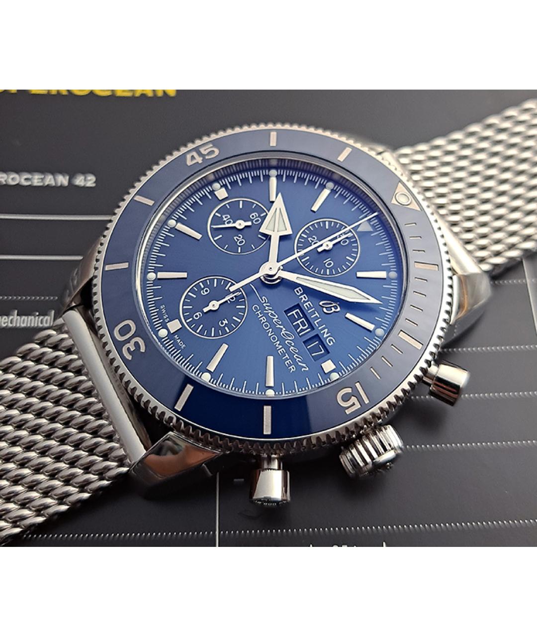 BREITLING Темно-синие часы, фото 4