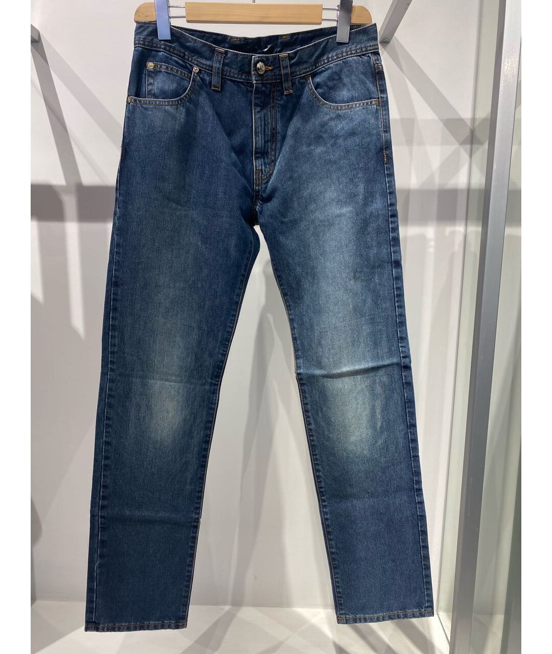 LARUSMIANI Синие хлопковые джинсы, фото 7