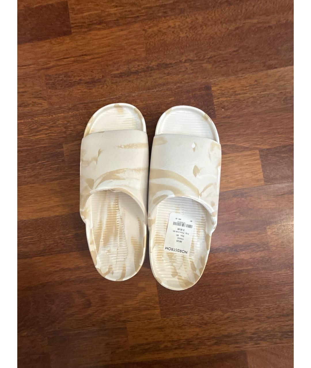 NIKE Бежевые шлепанцы, фото 3