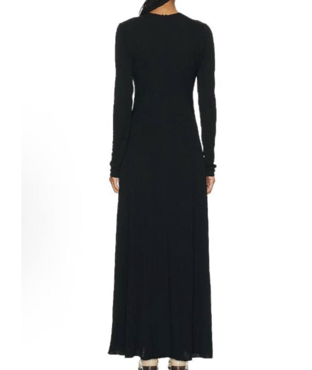 THE ROW Черное вискозное платье, фото 2