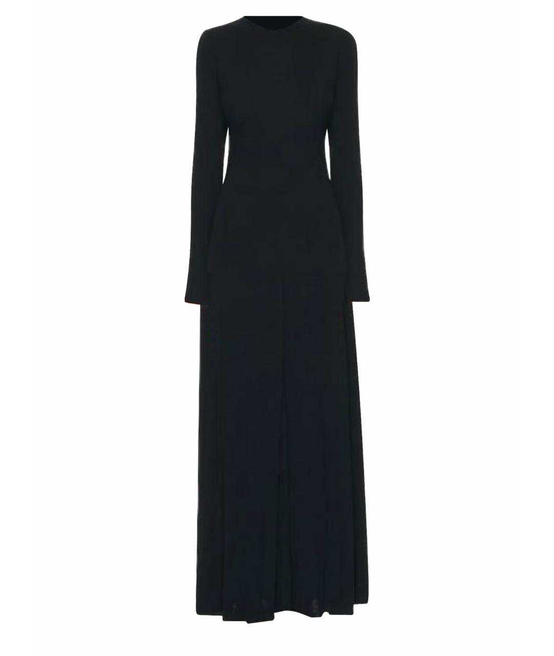 THE ROW Черное вискозное платье, фото 1