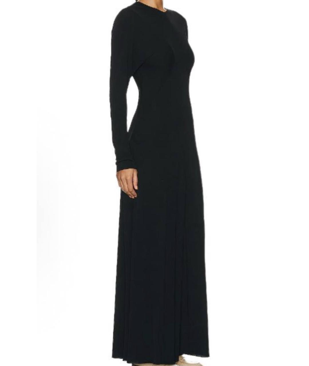 THE ROW Черное вискозное платье, фото 3