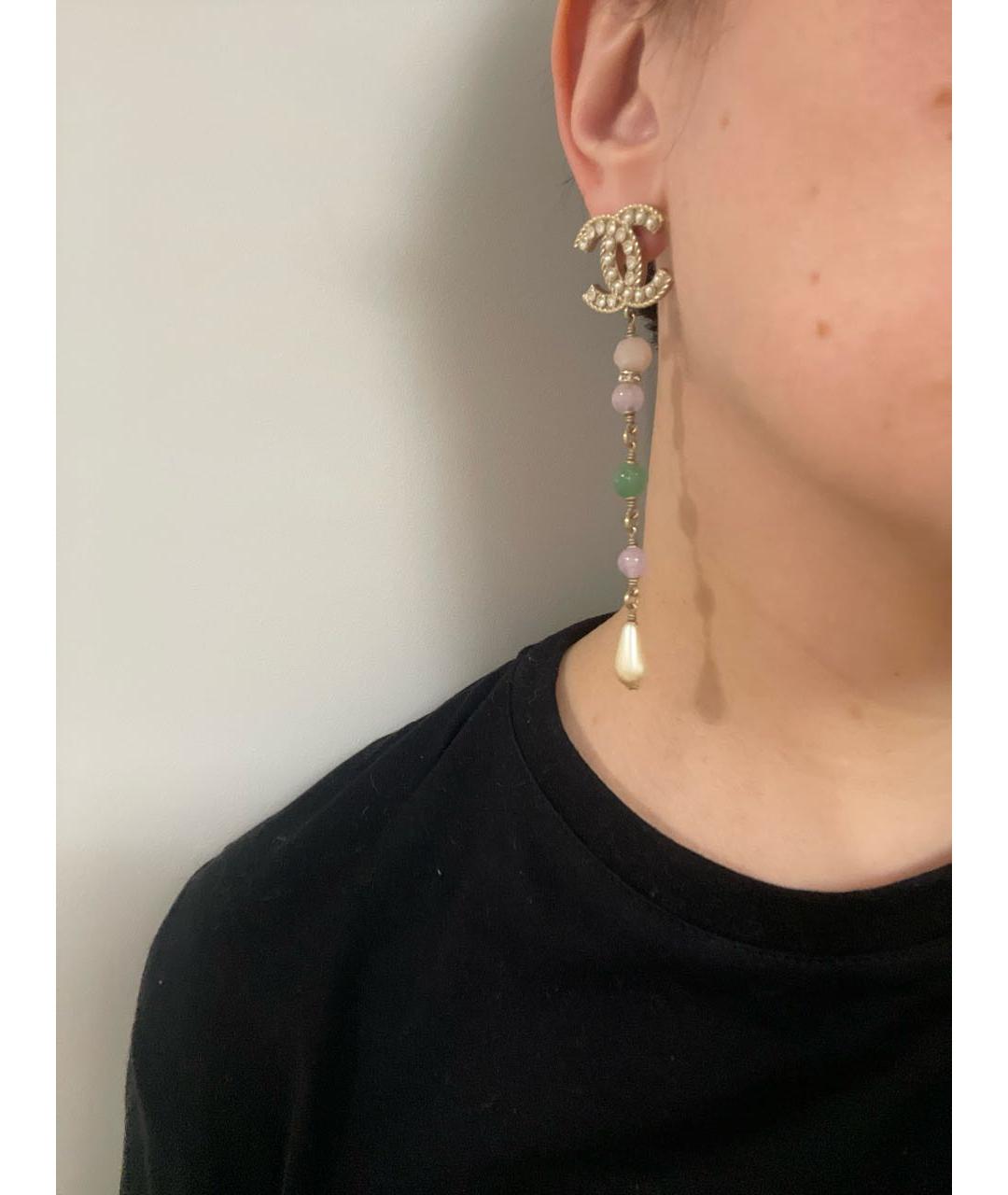 CHANEL Мульти металлические серьги, фото 4