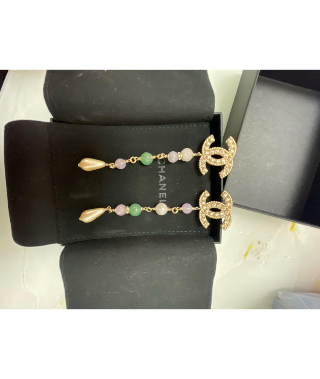 CHANEL Мульти металлические серьги, фото 5