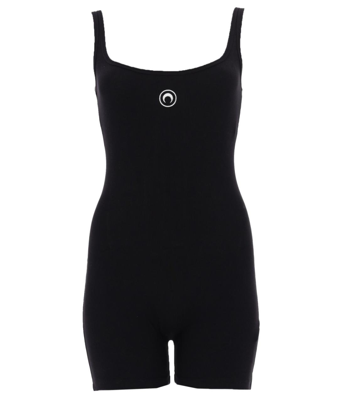 MARINE SERRE Черный хлопковый комбинезон, фото 1