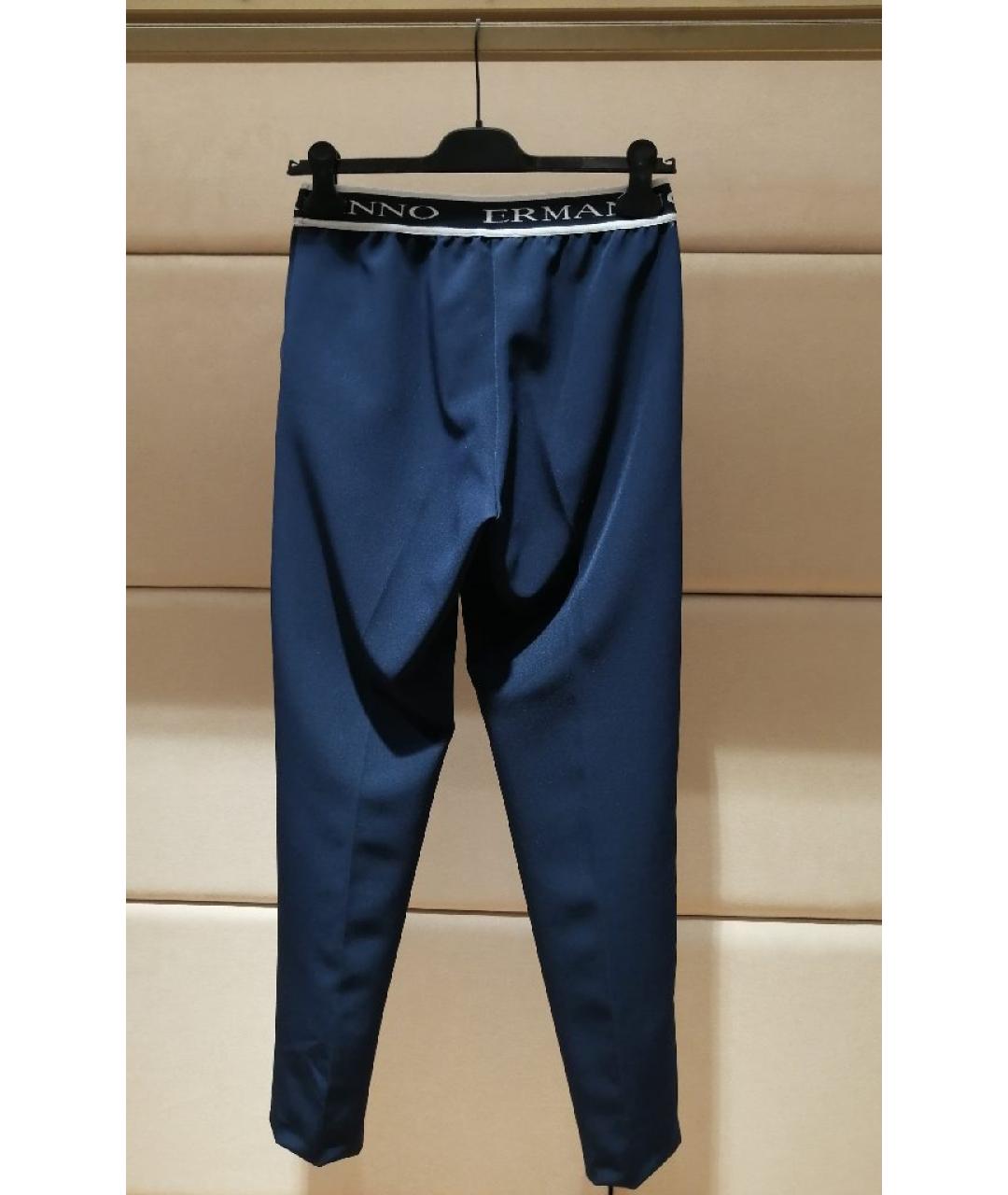 ERMANNO SCERVINO Темно-синие брюки узкие, фото 2