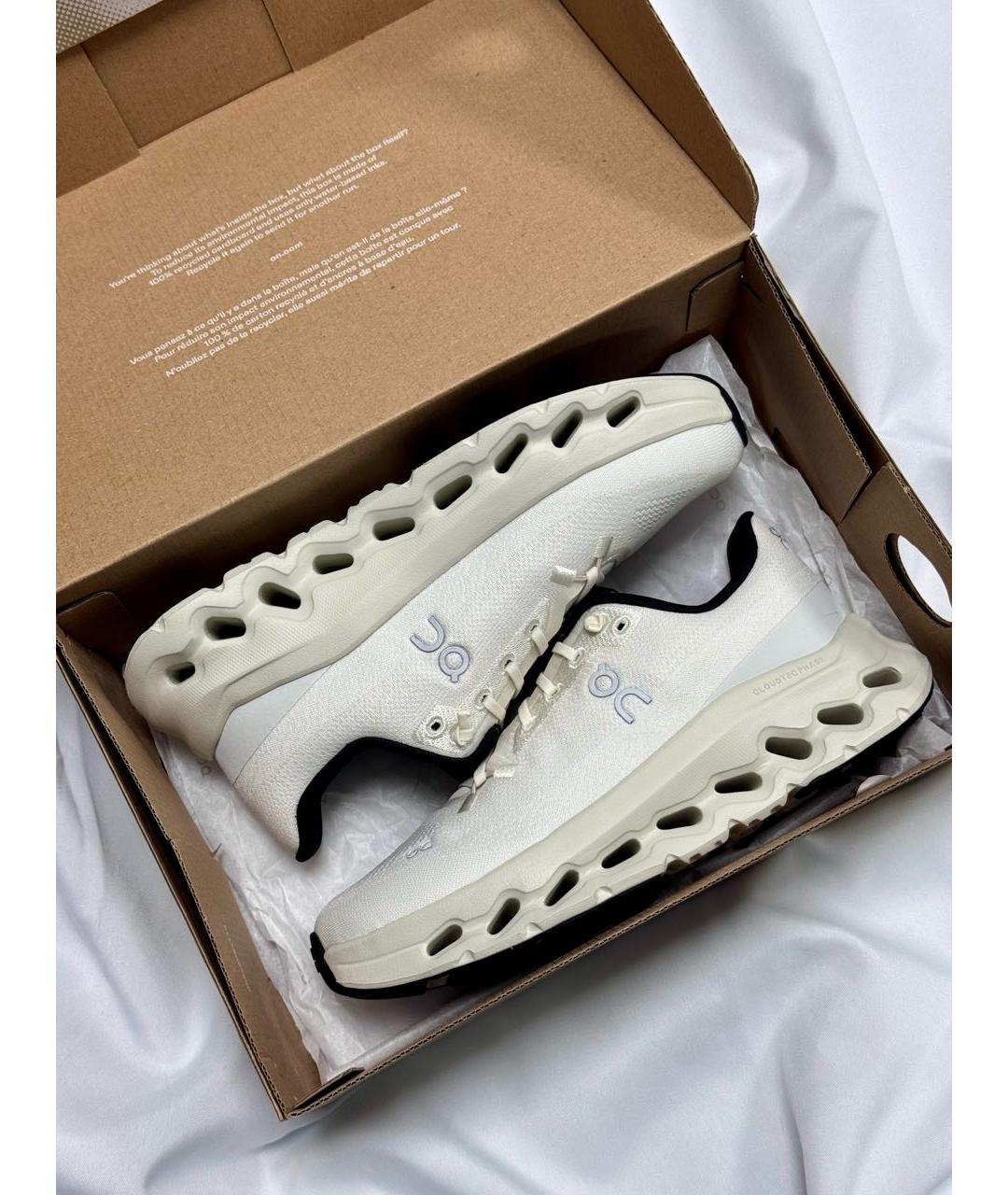 ON Белые текстильные кроссовки, фото 2