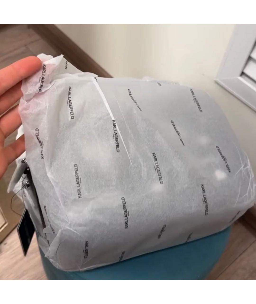 KARL LAGERFELD Черная сумка через плечо, фото 4