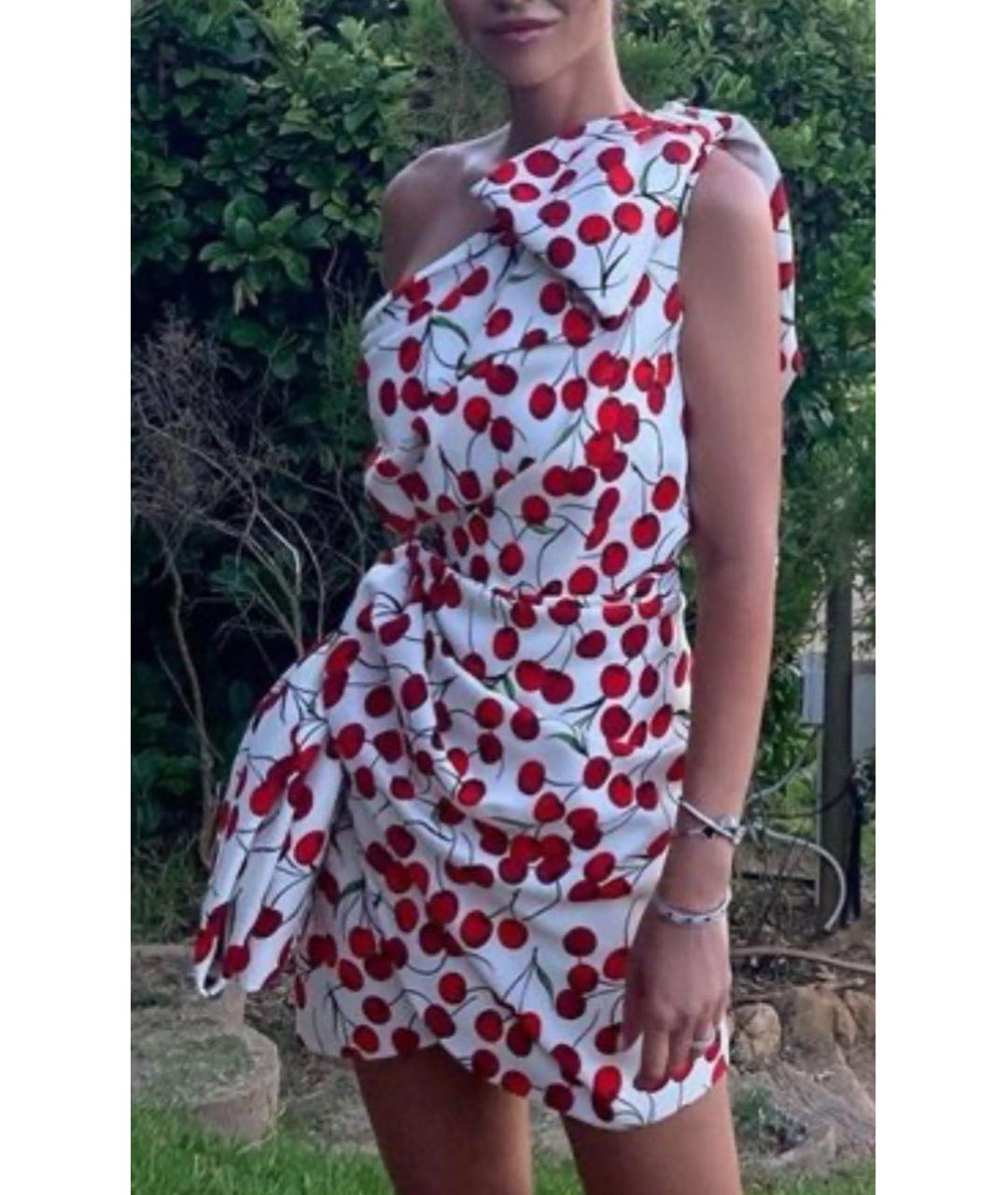 SAINT LAURENT Белое шелковое повседневное платье, фото 6