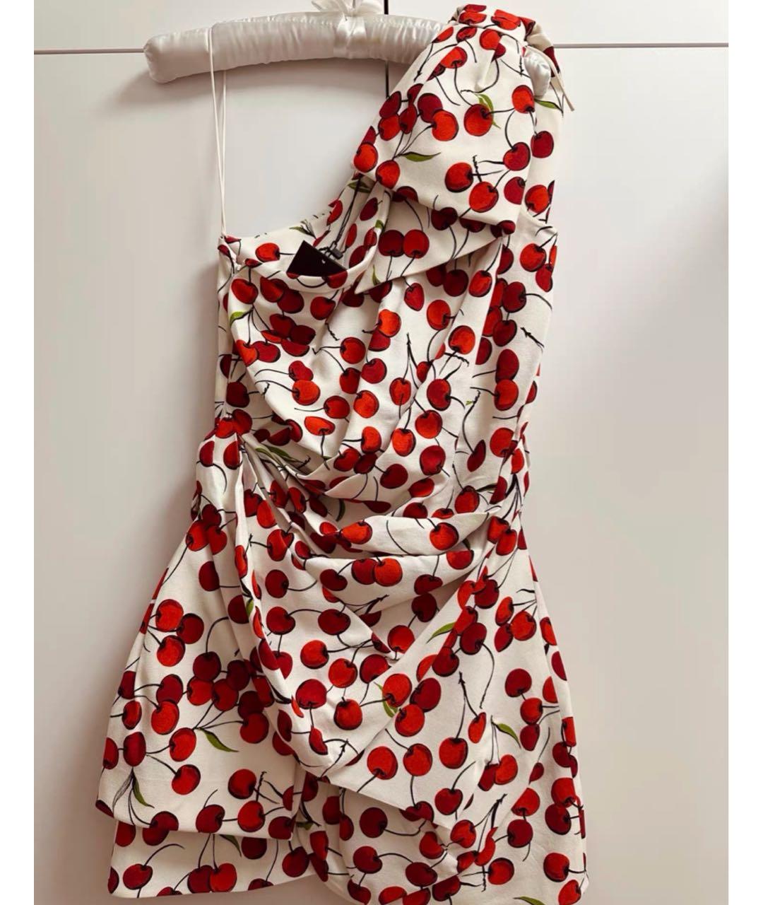 SAINT LAURENT Белое шелковое повседневное платье, фото 3