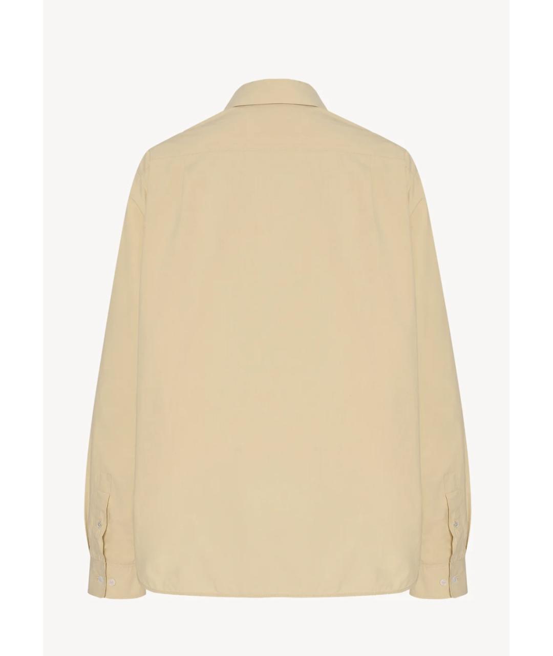 THE ROW Бежевая хлопковая рубашка, фото 2