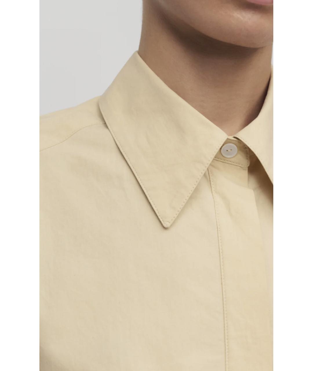 THE ROW Бежевая хлопковая рубашка, фото 3