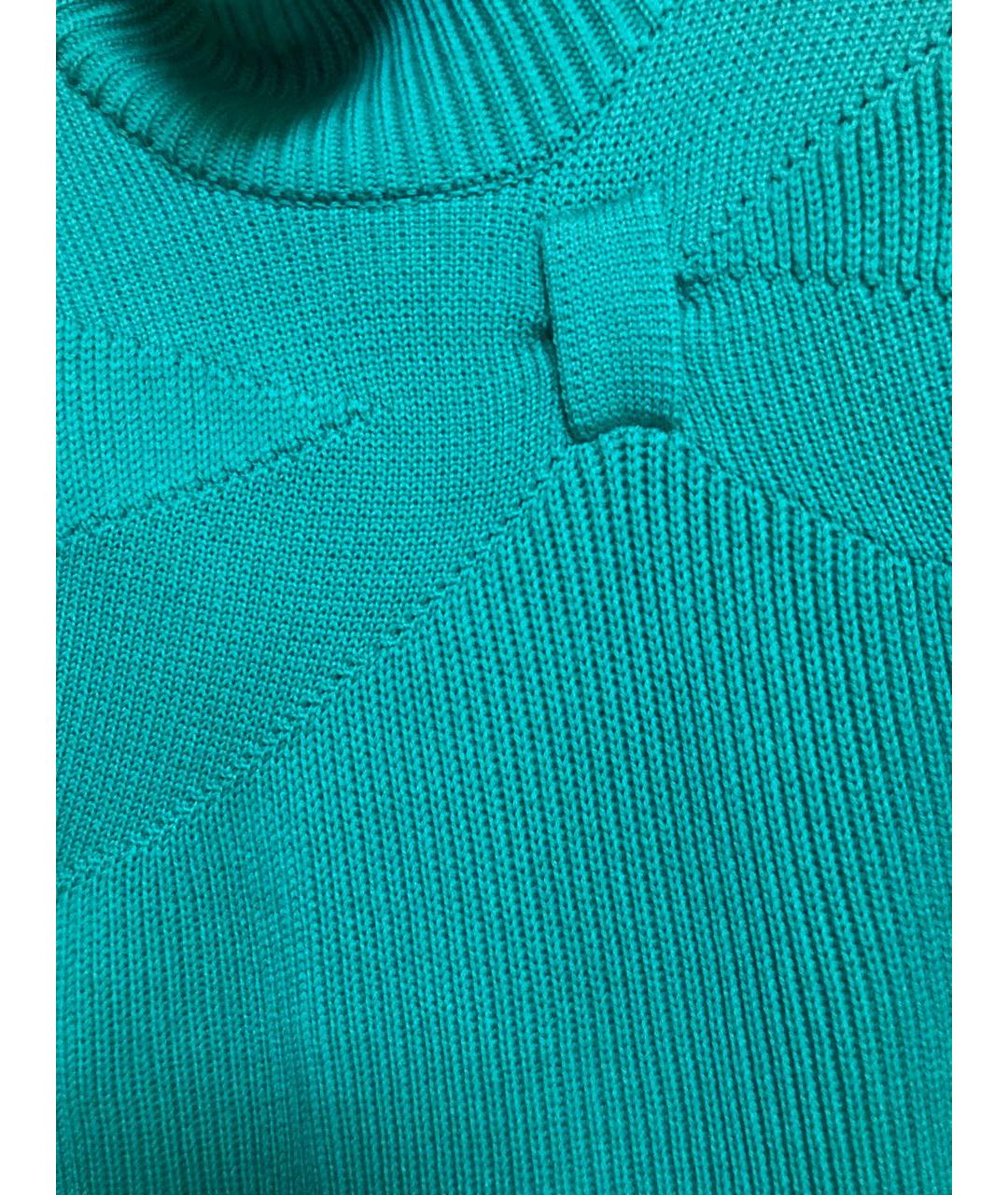 RED VALENTINO Бирюзовый шерстяной джемпер / свитер, фото 3