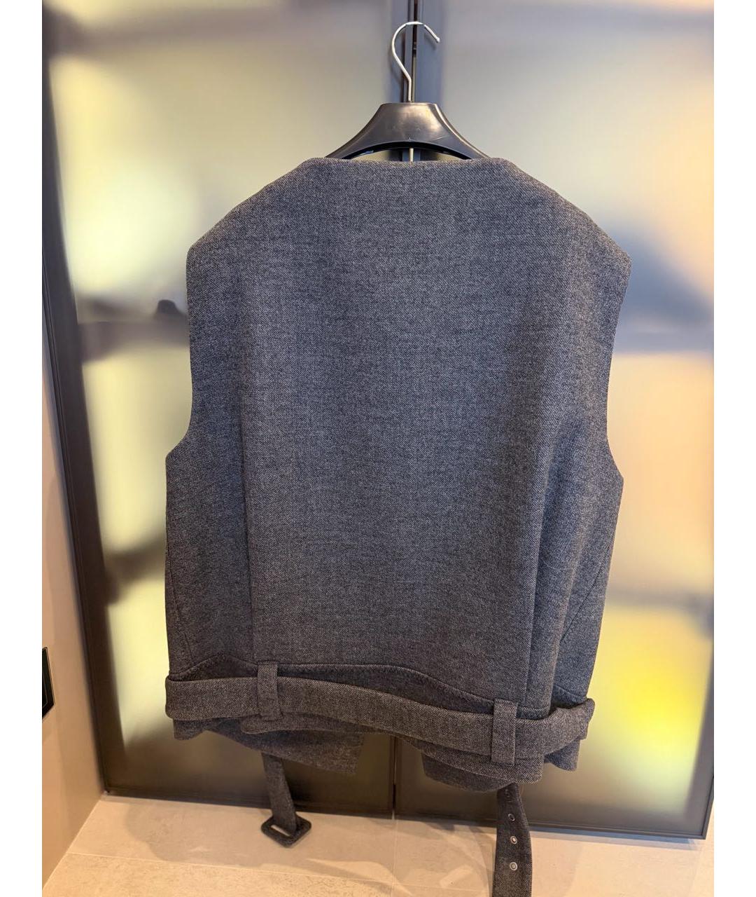 PRADA Серый шерстяной жилет, фото 2