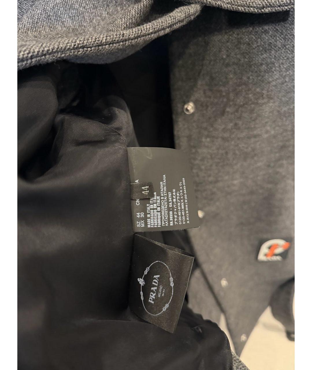 PRADA Серый шерстяной жилет, фото 5