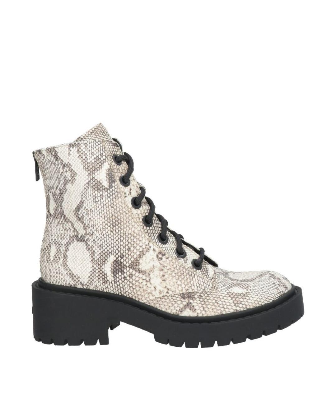 KENZO Бежевые кожаные ботинки, фото 1